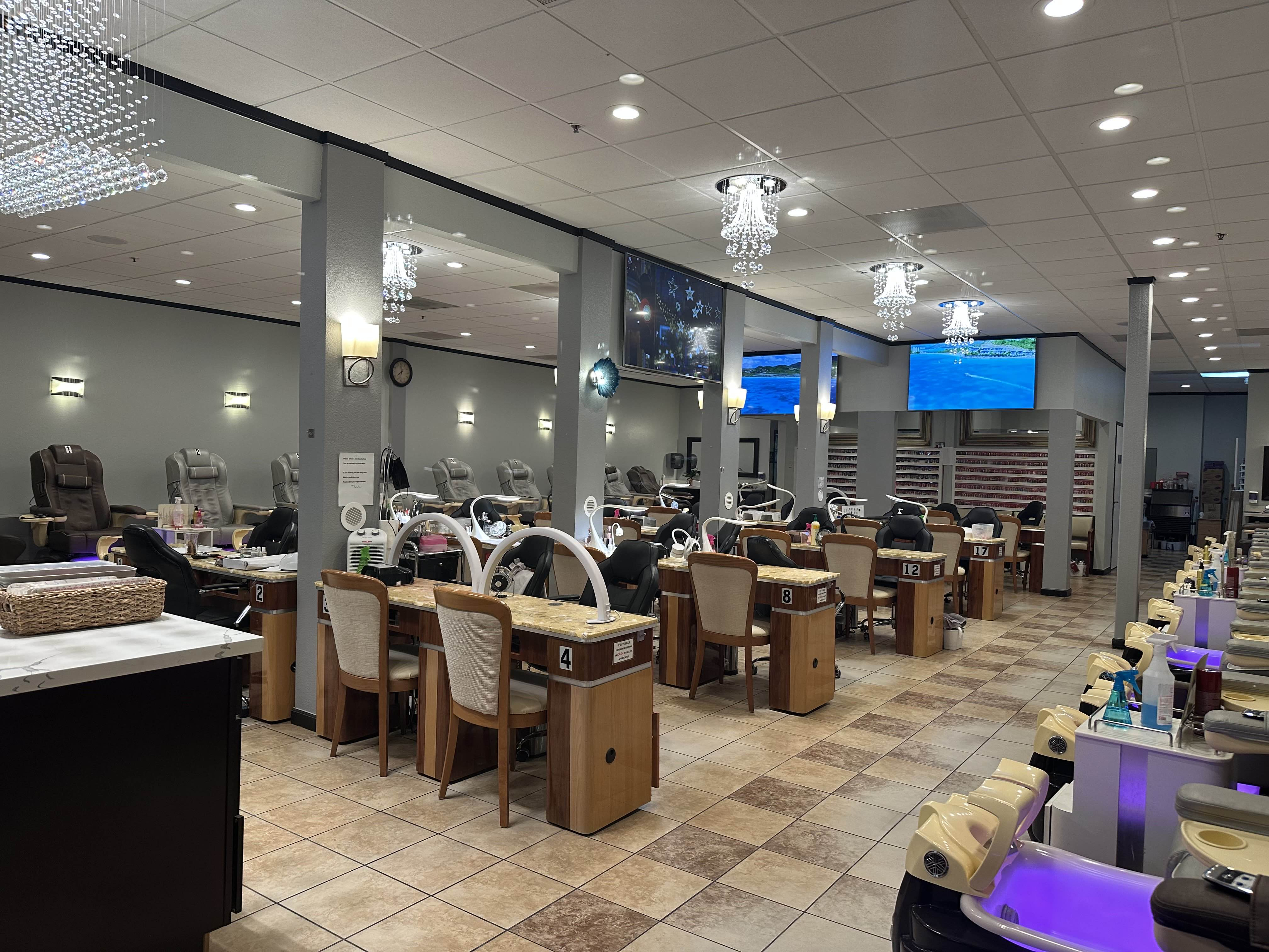 Luxury Nail Salon Interior