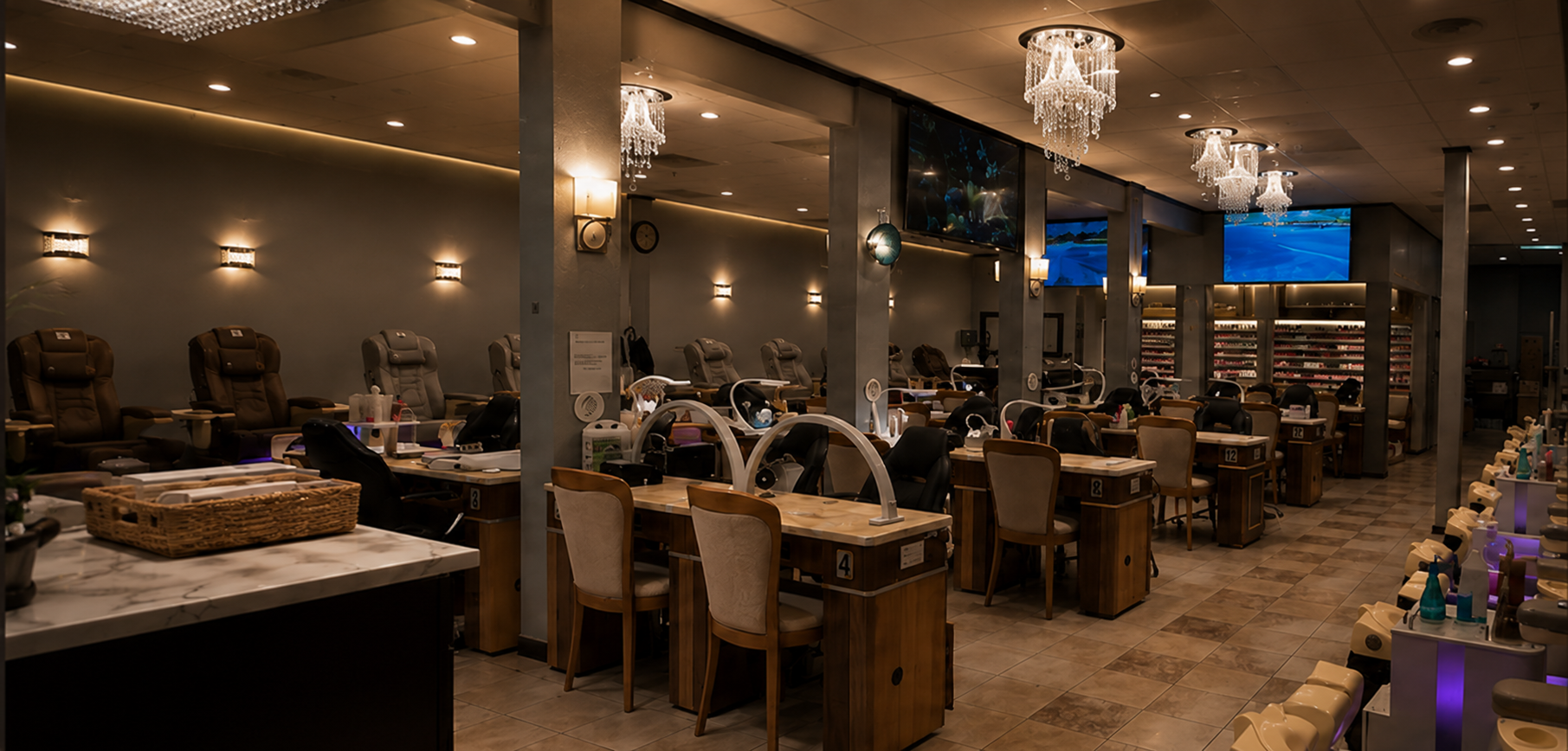 Luxury Nail Salon Interior